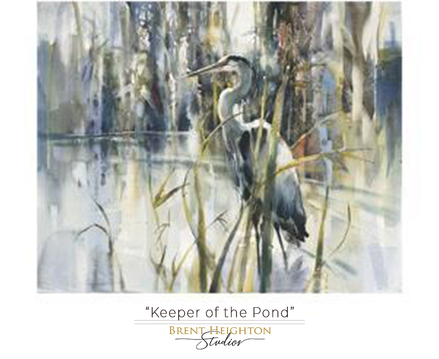 Keeper of the Pond 27.25" x 19.5"
