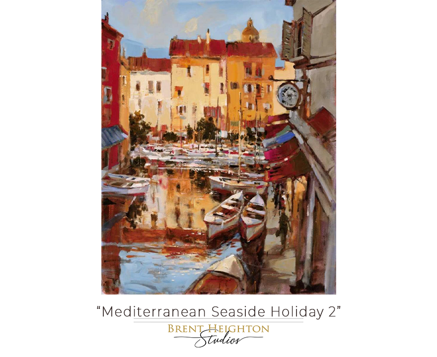 Mediterranean Seaside Holiday II (19.7" x 27.6")