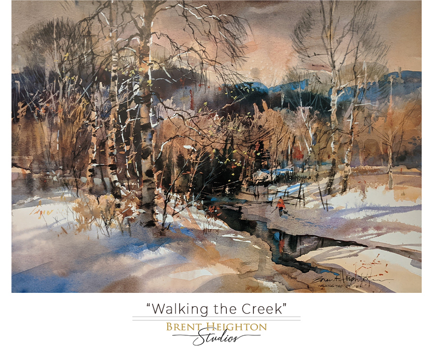 Walking the Creek (28.5" x 20.5")